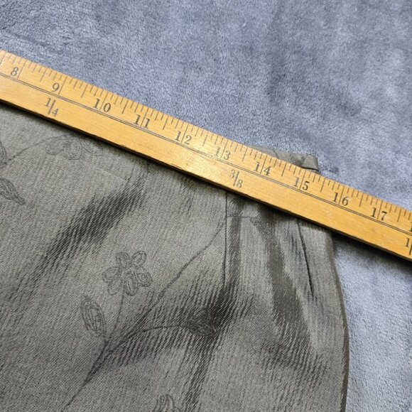 Albert Nipon Skirt Suit Set Womens 12 Sage Green Floral Blazer Textured Career - Picture 14 of 16